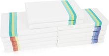 Load image into Gallery viewer, PACK OF 3 LUXURY LARGE 100% COTTON TERRY TOWEL CHECK JACQUARD TEA TOWEL TEA TIME