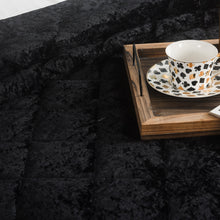 Load image into Gallery viewer, 5 Pieces Luxury Crushed velvet Bedspread Quilted Comforter Bedding Set & Cushion