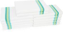 Load image into Gallery viewer, PACK OF 3 LUXURY LARGE 100% COTTON TERRY TOWEL CHECK JACQUARD TEA TOWEL TEA TIME