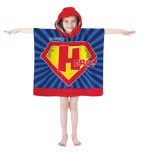 Load image into Gallery viewer, Kids Hooded Towel Poncho Beach Swimming Bath Boys Girls Mermaid Unicorn Butterfly 3+ Years