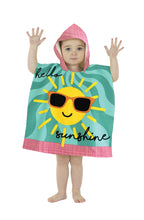 Load image into Gallery viewer, Kids Hooded Towel Poncho Beach Swimming Bath Boys Girls Mermaid Unicorn Butterfly 3+ Years
