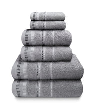 Load image into Gallery viewer, Luxury 6 Pieces Towel Sets 500 GSM Clearance Price Bath Towel Hand Towel Face Towels