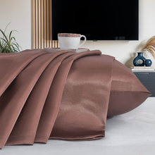 Load image into Gallery viewer, 2 Pack Satin Silk Pillowcase For Hair & Skin Pillow Cases Cover Pair