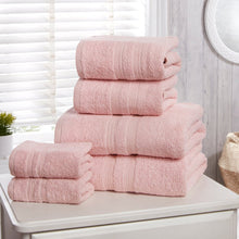 Load image into Gallery viewer, Luxury 6 Pieces Towel Sets 500 GSM Clearance Price Bath Towel Hand Towel Face Towels