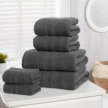 Load image into Gallery viewer, Luxury 6 Pieces Towel Sets 500 GSM Clearance Price Bath Towel Hand Towel Face Towels