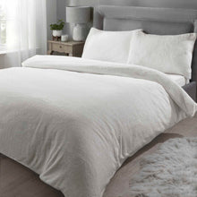 Load image into Gallery viewer, Teddy Bear Fleece Duvet Cover Quilt Soft Cosy Bedding Set & Pillowcases All size