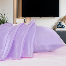 Load image into Gallery viewer, 2 Pack Satin Silk Pillowcase For Hair & Skin Pillow Cases Cover Pair