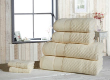 Load image into Gallery viewer, Luxury 6 Pieces Towel Sets 500 GSM Clearance Price Bath Towel Hand Towel Face Towels