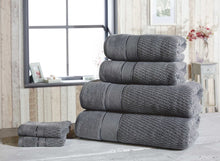 Load image into Gallery viewer, Luxury 6 Pieces Towel Sets 500 GSM Clearance Price Bath Towel Hand Towel Face Towels