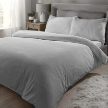 Load image into Gallery viewer, Teddy Bear Fleece Duvet Cover Quilt Soft Cosy Bedding Set & Pillowcases All size