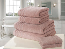 Load image into Gallery viewer, Luxury 6 Pieces Towel Sets 500 GSM Clearance Price Bath Towel Hand Towel Face Towels