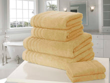 Load image into Gallery viewer, Luxury 6 Pieces Towel Sets 500 GSM Clearance Price Bath Towel Hand Towel Face Towels