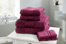 Load image into Gallery viewer, Luxury 6 Pieces Towel Sets 500 GSM Clearance Price Bath Towel Hand Towel Face Towels