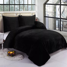 Load image into Gallery viewer, Teddy Bear Fleece Duvet Cover Quilt Soft Cosy Bedding Set & Pillowcases All size