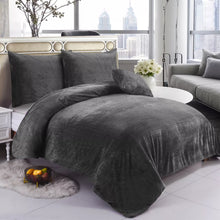 Load image into Gallery viewer, Teddy Bear Fleece Duvet Cover Quilt Soft Cosy Bedding Set & Pillowcases All size