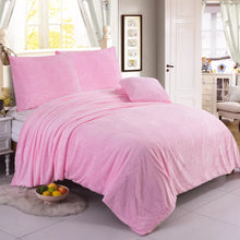Load image into Gallery viewer, Teddy Bear Fleece Duvet Cover Quilt Soft Cosy Bedding Set & Pillowcases All size