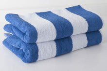 Load image into Gallery viewer, Luxury Soft Beach Towel Pool Towel 100% Cotton Velour Striped Chlorine Resistant
