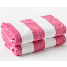Load image into Gallery viewer, Luxury Soft Beach Towel Pool Towel 100% Cotton Velour Striped Chlorine Resistant