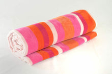 Load image into Gallery viewer, Luxury Soft Beach Towel Pool Towel 100% Cotton Velour Striped Chlorine Resistant