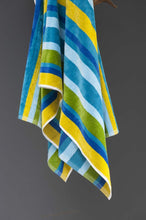 Load image into Gallery viewer, Luxury Soft Beach Towel Pool Towel 100% Cotton Velour Striped Chlorine Resistant