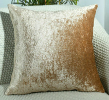 Load image into Gallery viewer, Crushed Velvet Cushion Covers Luxury Plush Plain 17"X17" , 20"X20",  22"X22" , 24"X24"