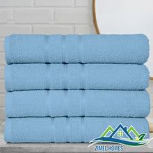 Load image into Gallery viewer, 4Pcs Luxury Large Bath Sheets 100% Cotton Bathroom Shower Towel Sheet Pack Of 4