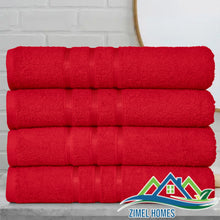 Load image into Gallery viewer, 4Pcs Luxury Large Bath Sheets 100% Cotton Bathroom Shower Towel Sheet Pack Of 4