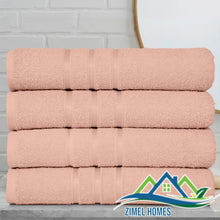 Load image into Gallery viewer, 4Pcs Luxury Large Bath Sheets 100% Cotton Bathroom Shower Towel Sheet Pack Of 4