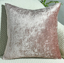 Load image into Gallery viewer, Crushed Velvet Cushion Covers Luxury Plush Plain 17"X17" , 20"X20",  22"X22" , 24"X24"