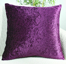 Load image into Gallery viewer, Crushed Velvet Cushion Covers Luxury Plush Plain 17"X17" , 20"X20",  22"X22" , 24"X24"