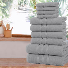 Load image into Gallery viewer, 10 Piece Bathroom Towel Bale Set 100% Combed Cotton Premium Luxury Gift Set
