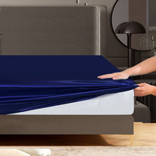 Load image into Gallery viewer, Luxury 10 Piece Satin Bedding Set – Complete Duvet Cover Set with Fitted Sheet, Pillowcases &amp; Accessories – Available in 4 Sizes