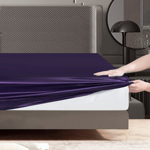 Load image into Gallery viewer, Luxury 10 Piece Satin Bedding Set – Complete Duvet Cover Set with Fitted Sheet, Pillowcases &amp; Accessories – Available in 4 Sizes