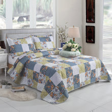 Load image into Gallery viewer, 3 Piece Luxury Quilted Bedspread &amp; Pillowshams Set | Double King Throw Comforter