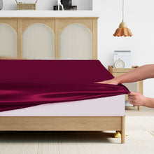 Load image into Gallery viewer, Luxury 10 Piece Satin Bedding Set – Complete Duvet Cover Set with Fitted Sheet, Pillowcases &amp; Accessories – Available in 4 Sizes