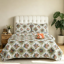Load image into Gallery viewer, 3 Piece Luxury Quilted Bedspread &amp; Pillow Shams Set | Double King Throw Comforter Design 134