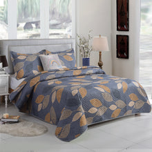 Load image into Gallery viewer, 3 Piece Luxury Quilted Bedspread &amp; Pillowshams Set | Double King Throw Comforter