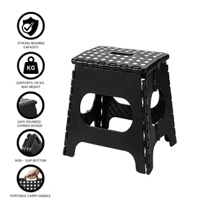 Folding Step Stool Plastic Heavy Duty Multi Purpose Easy Foldable Home Kitchen