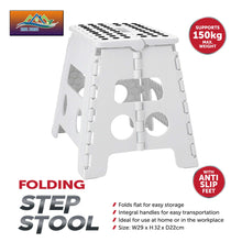 Load image into Gallery viewer, Folding Step Stool Plastic Heavy Duty Multi Purpose Easy Foldable Home Kitchen