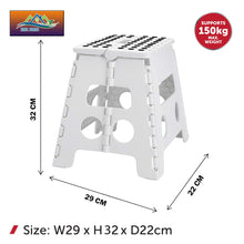 Load image into Gallery viewer, Folding Step Stool Plastic Heavy Duty Multi Purpose Easy Foldable Home Kitchen