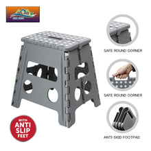 Load image into Gallery viewer, Folding Step Stool Plastic Heavy Duty Multi Purpose Easy Foldable Home Kitchen