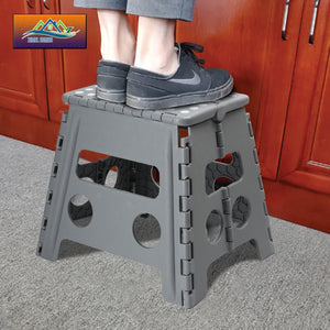 Folding Step Stool Plastic Heavy Duty Multi Purpose Easy Foldable Home Kitchen