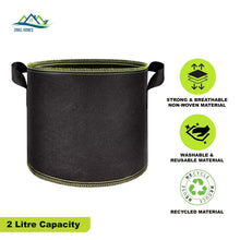 Load image into Gallery viewer, Fabric pot breathable Container Grow Plant Bag Pouch hydroponics 2-30L
