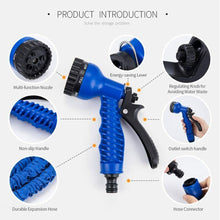 Load image into Gallery viewer, Heavy Duty Expandable Garden Hose Flexiable Pipe 7 Function Spray Gun Water