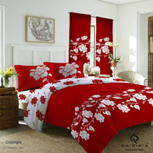 Load image into Gallery viewer, Duvet cover with Fitted Sheet Pillow Cases and Matching Curtains 3 colours