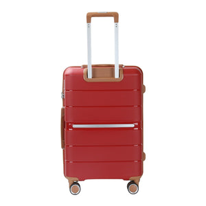 Hard Shell Lightweight ABS Suitcase 4 Spin Wheel Set of 3 Travel Luggage Trolley