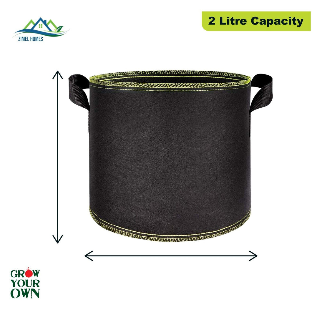 Fabric pot breathable Container Grow Plant Bag Pouch hydroponics 2-30L