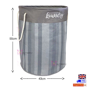 LAUNDRY BAG BIN POP UP MESH WASHING FOLDABLE LAUNDRY BASKET BAG HAMPER STORAGE