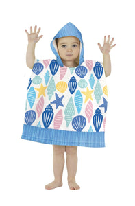 Kids Hooded Towel Poncho Beach Swimming Bath Boys Girls Mermaid Unicorn Butterfly 3+ Years