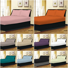 Load image into Gallery viewer, 25cm Deep Fitted Sheets Bed Sheets Single Double King Super King Size